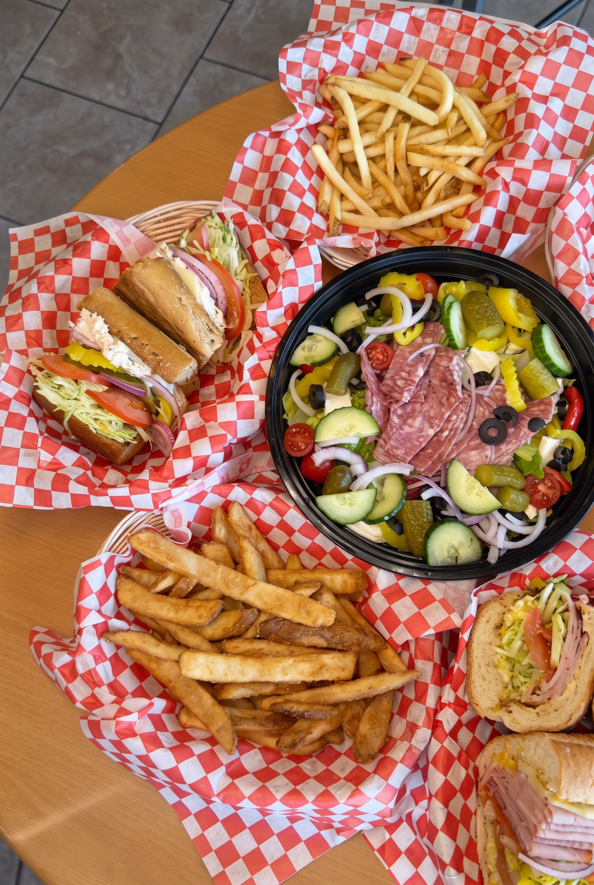 Fresh Catering for a Table Full of People